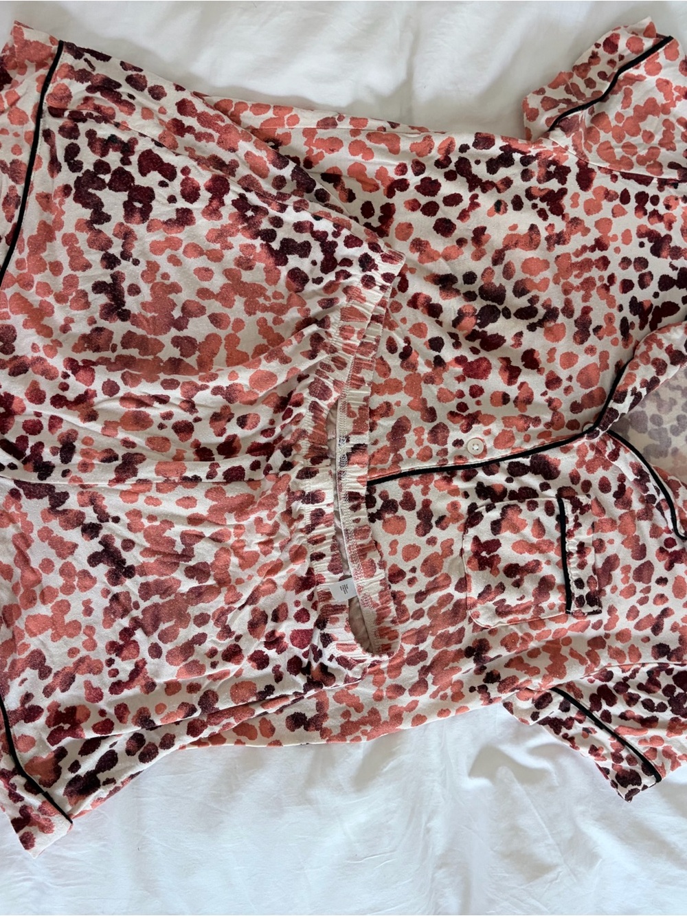 Target Pink and Burgundy Leopard Print Pajama Set